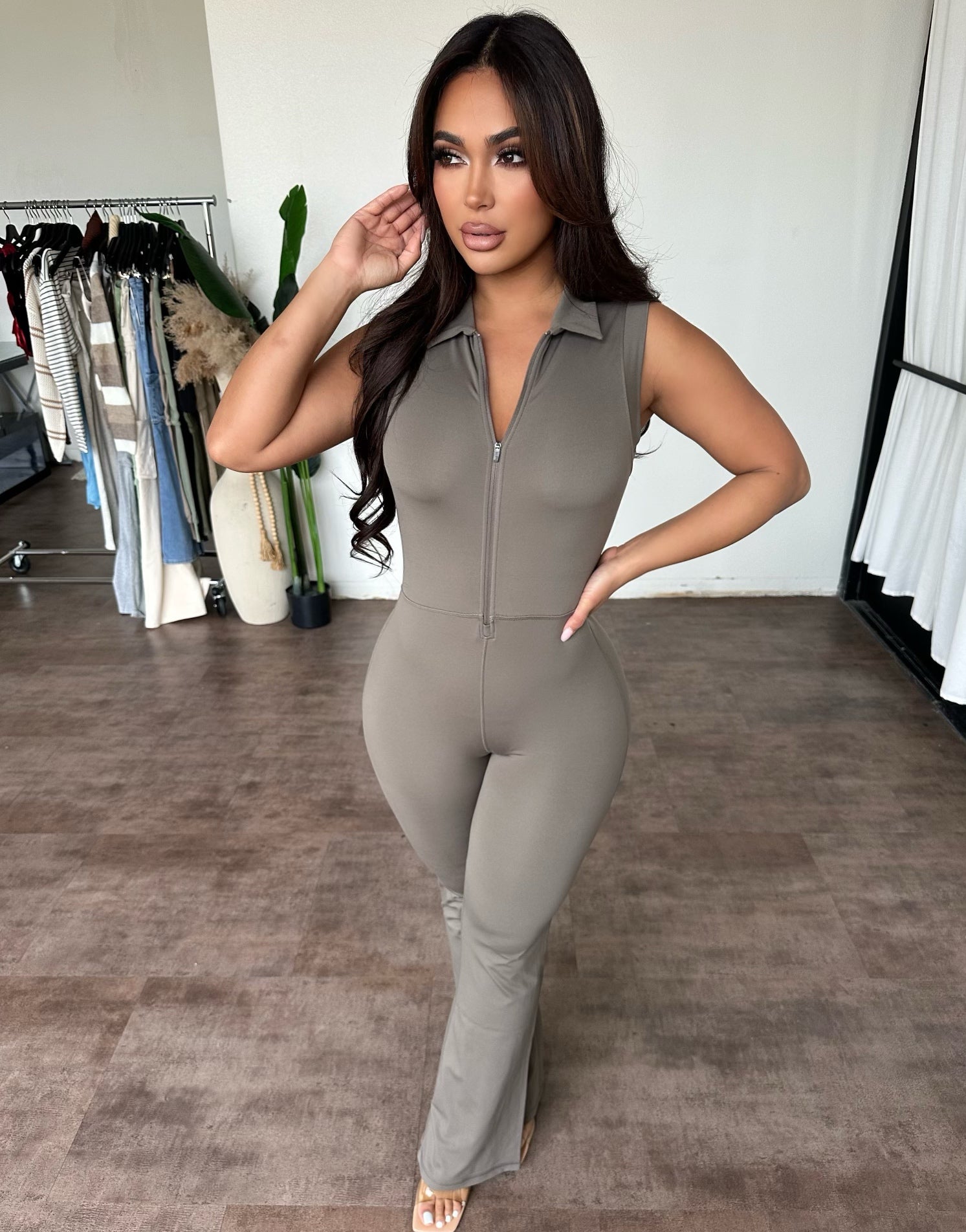 Helena Jumpsuit (Olive)