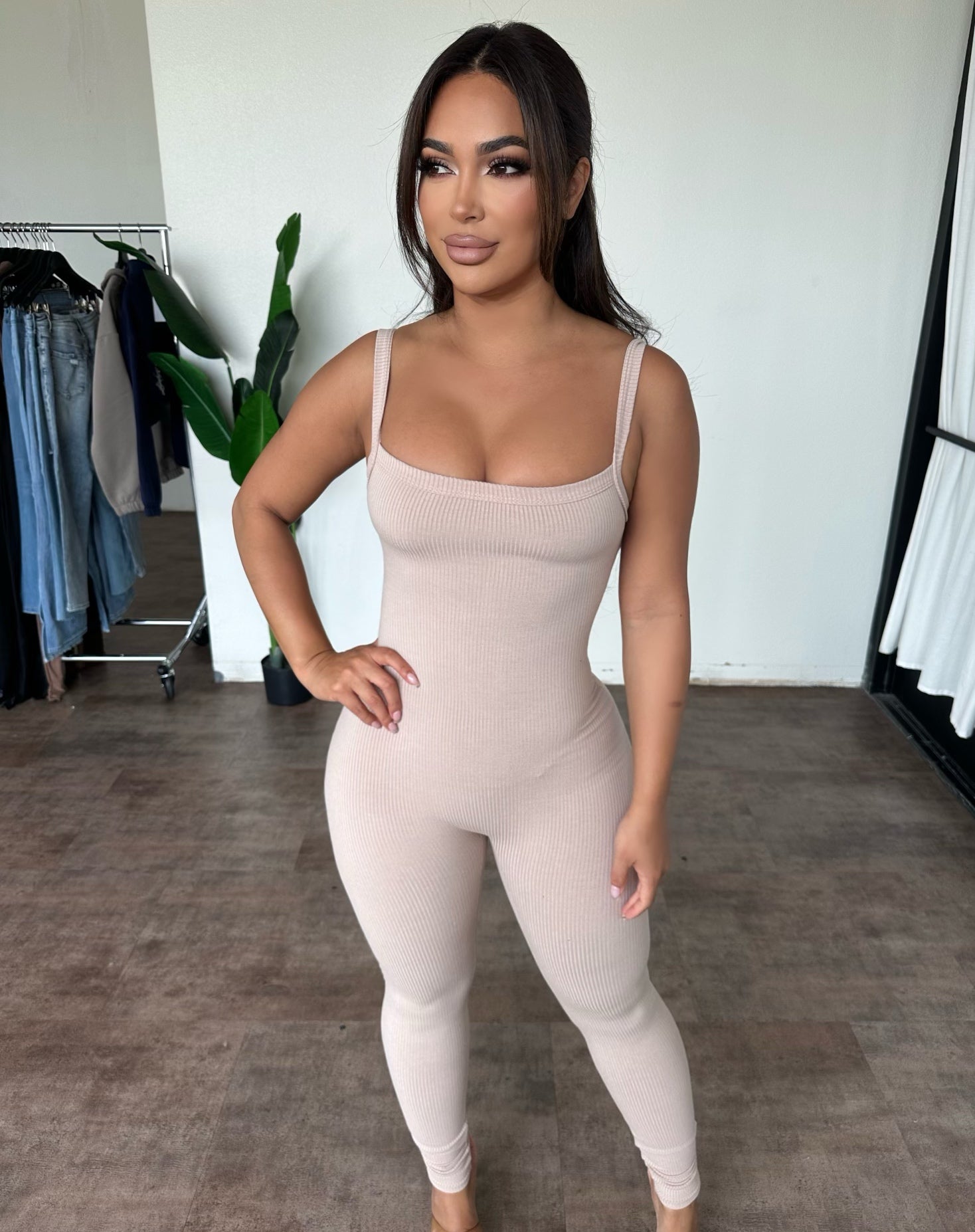 Ashley Jumpsuit (Taupe)