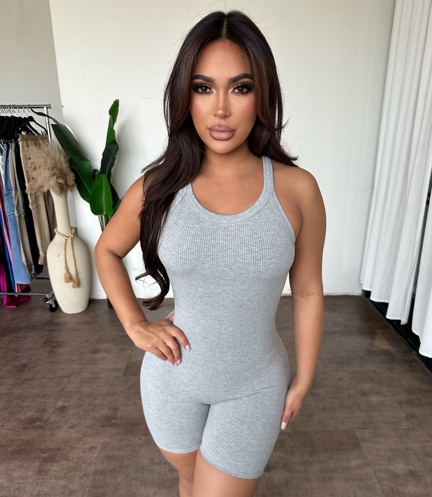 Ashley Romper (H Grey)