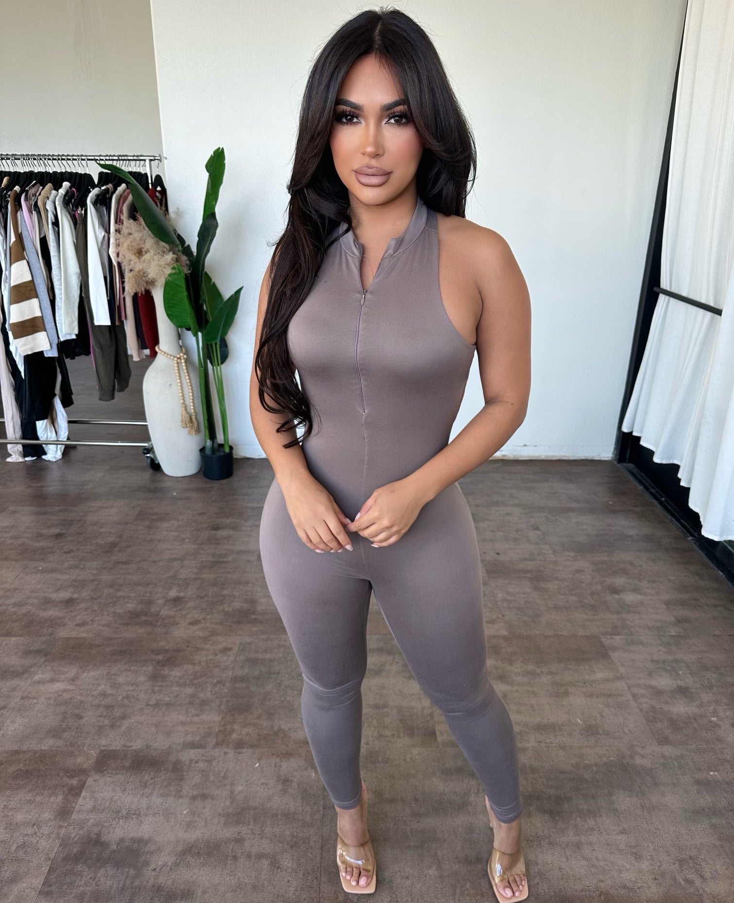 Lena Jumpsuit (Mocha)