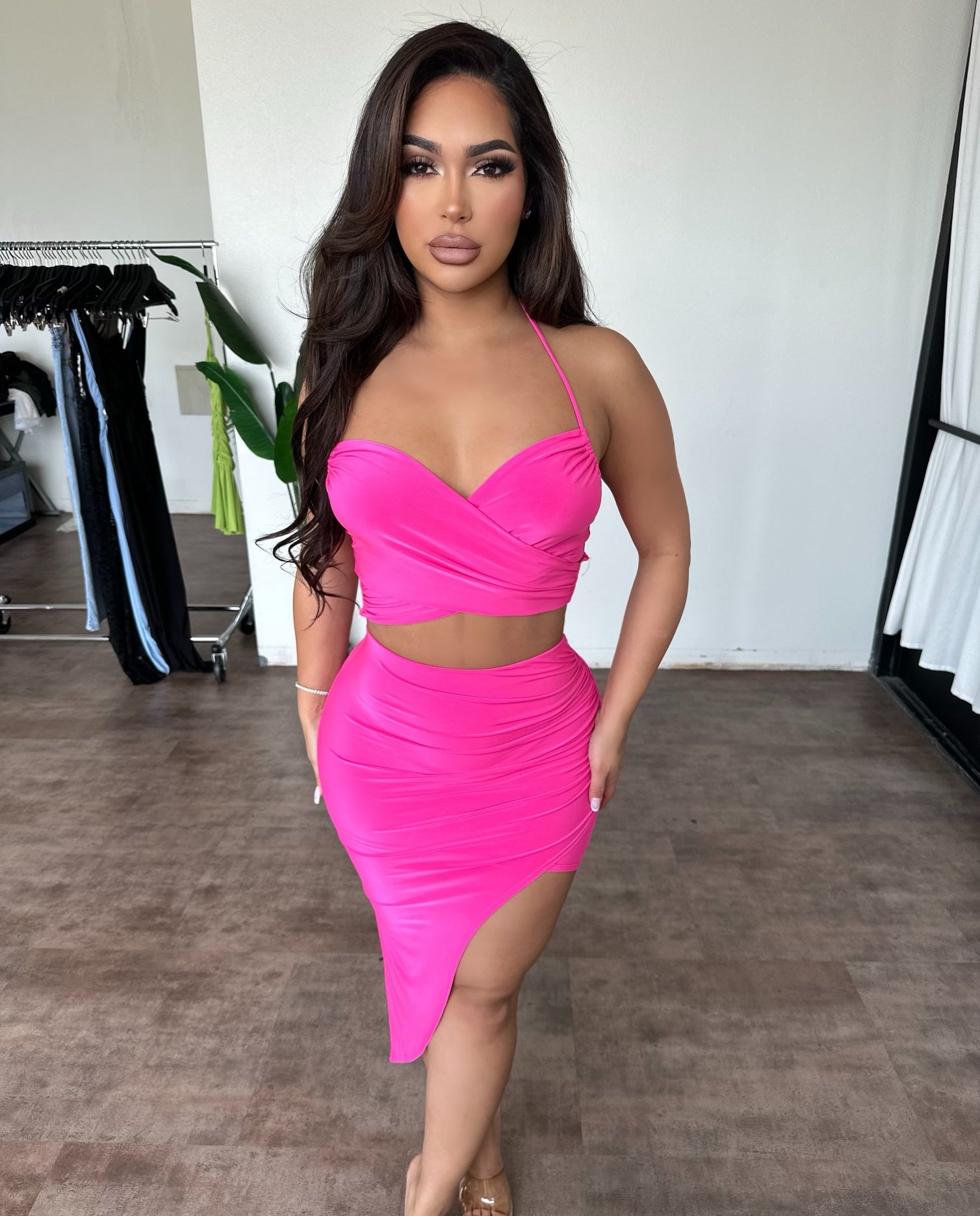 Stephanie Set (Fuchsia)