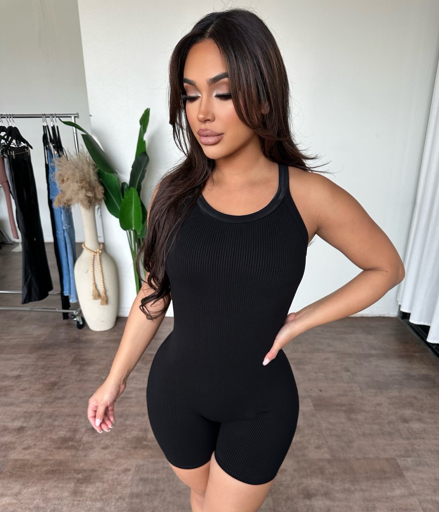 Ashley Romper (Black)