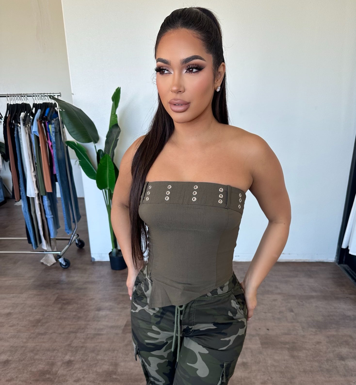 Tina Tube Top (Olive)