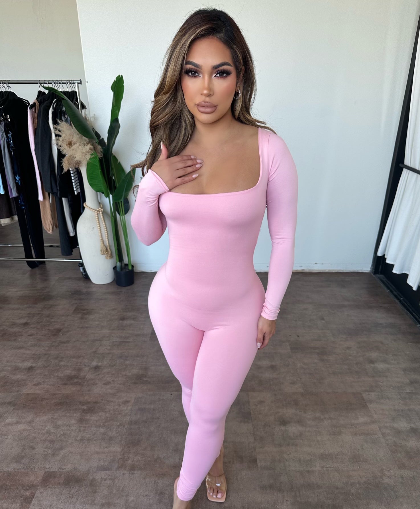 Violet Jumpsuit (Pink)