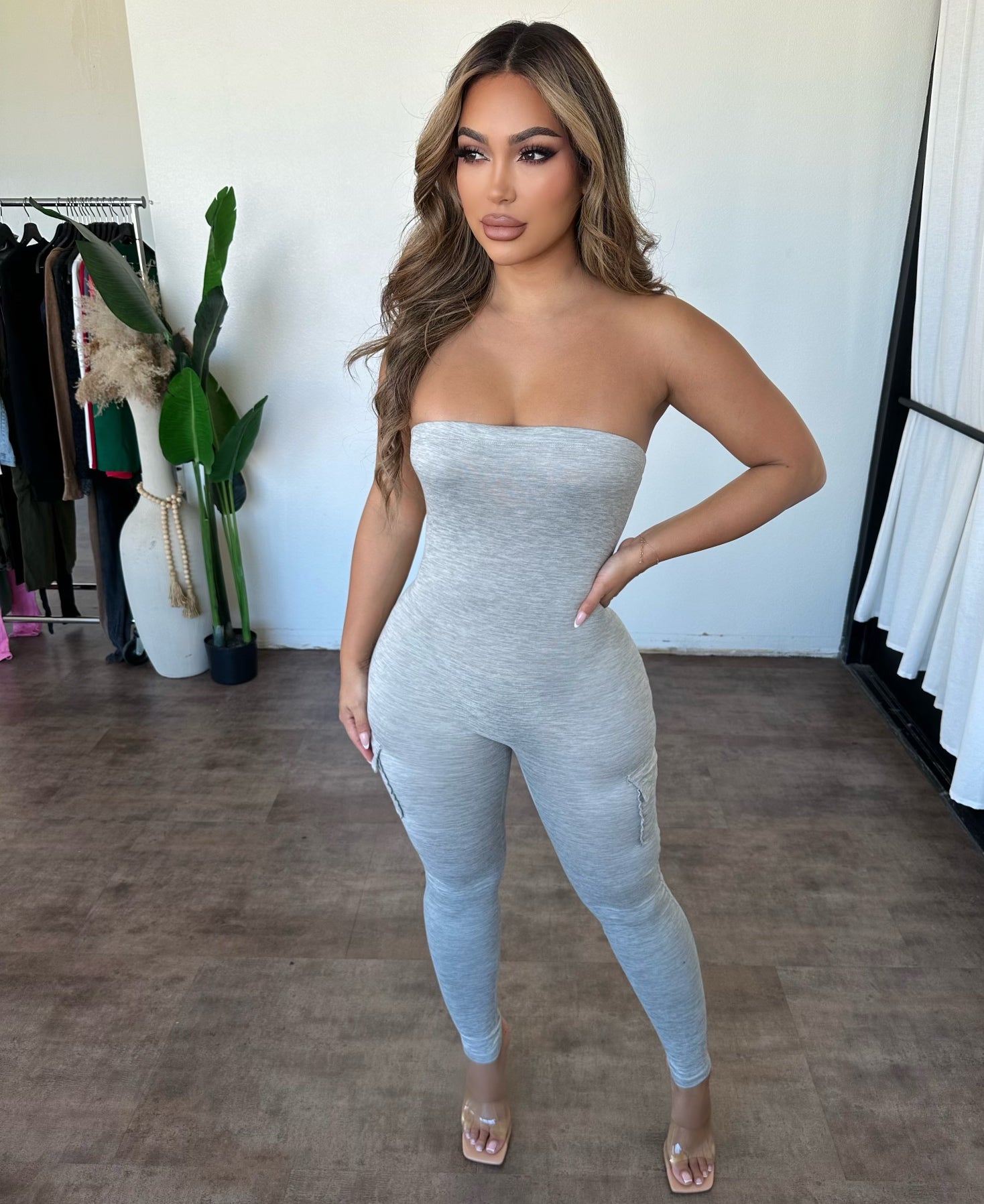 Angelina Jumpsuit (Grey)