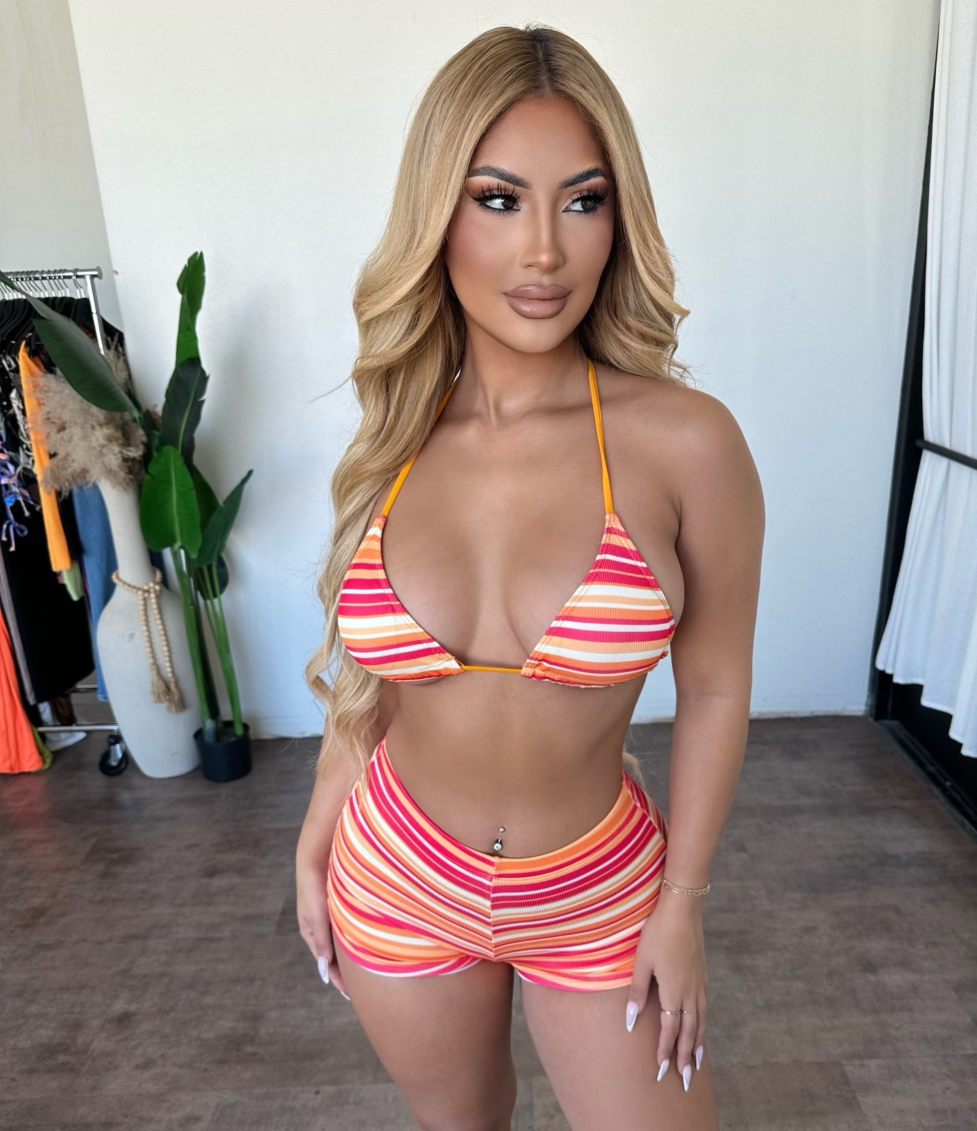 Lenore Bikini Set (Orange)