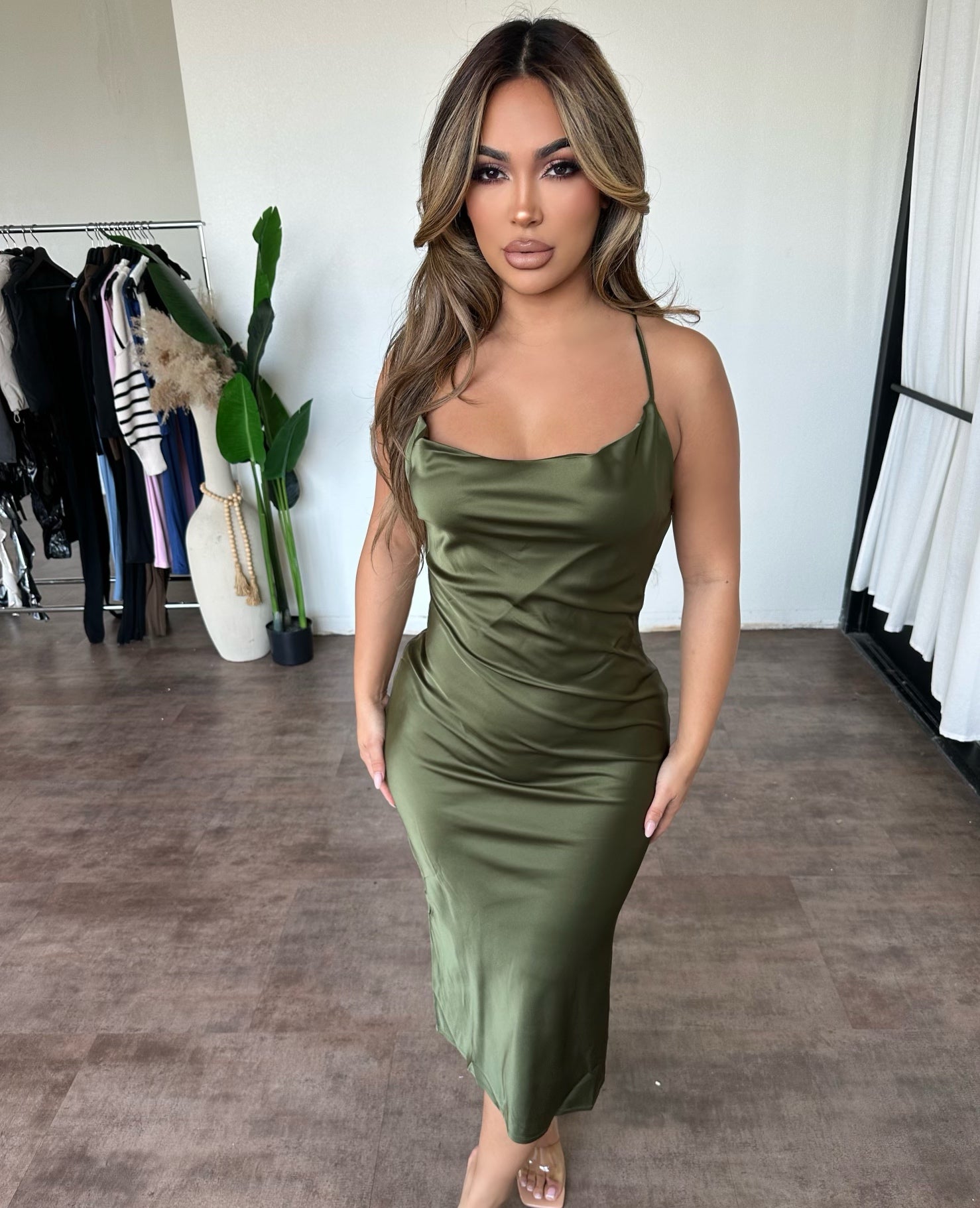 Stacy Dress (Olive)