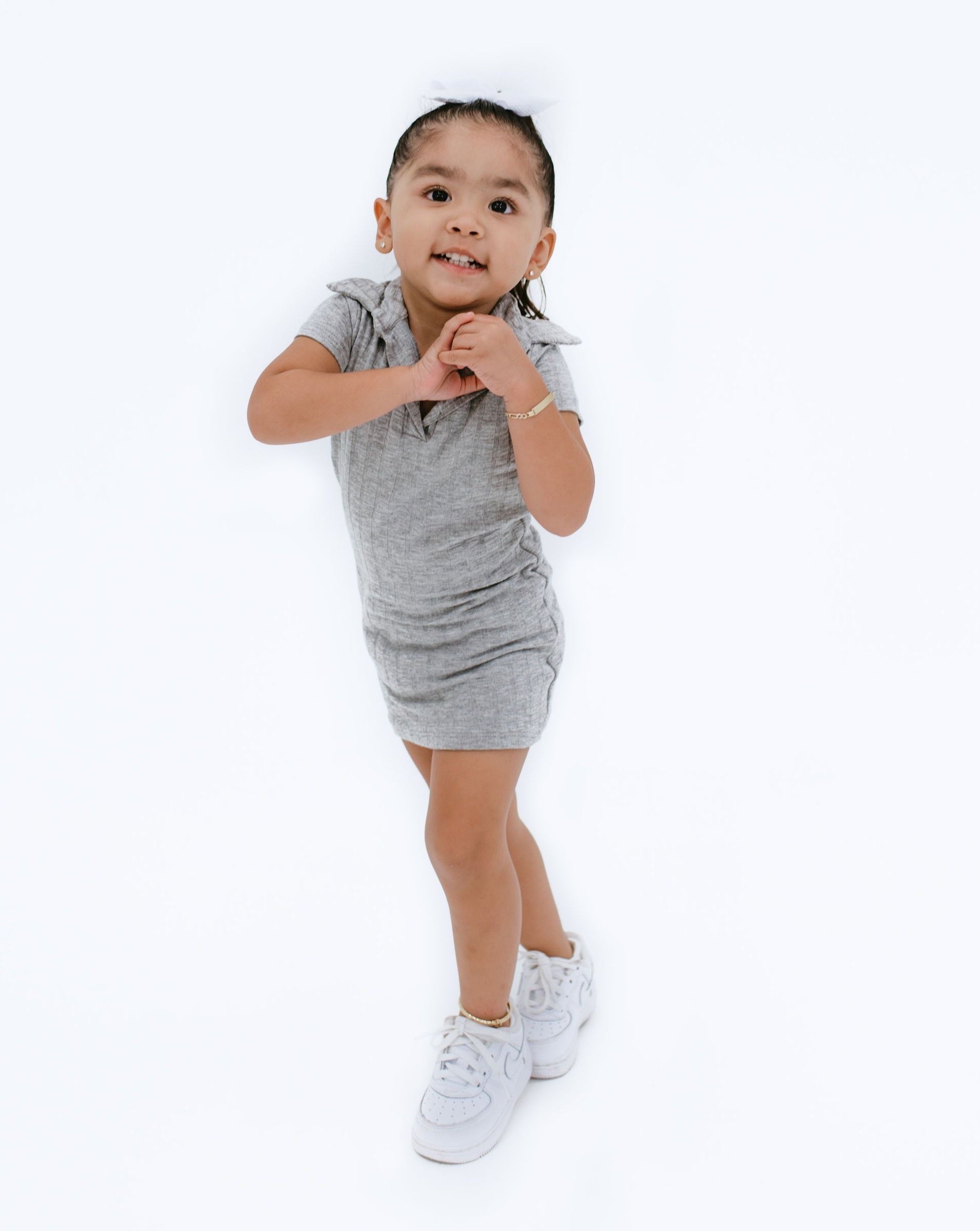 Mi Bebecita Dress (Heather Grey)(Baby)