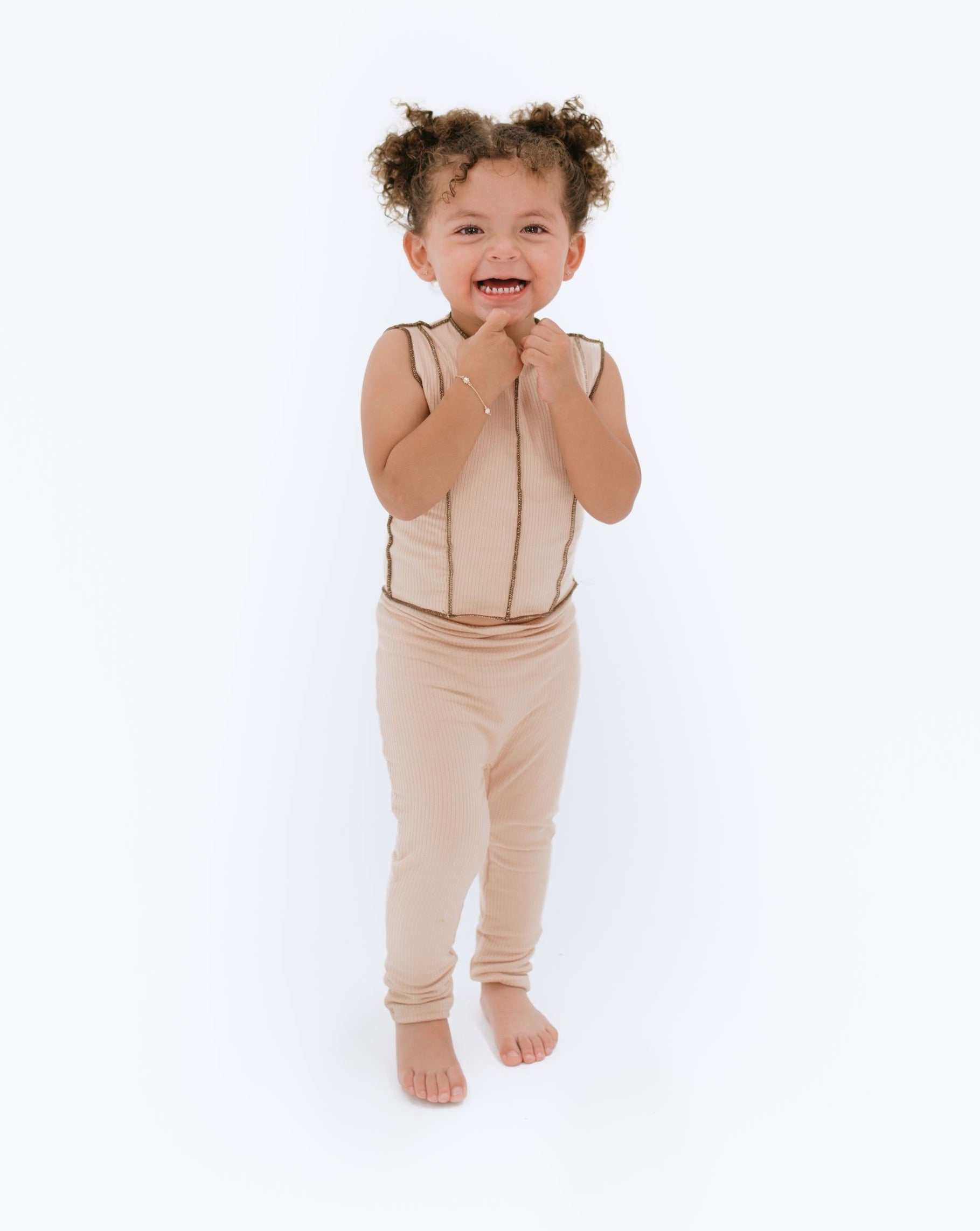 Mi Corazoncito Matching Set (Nude/Brown)(Baby)