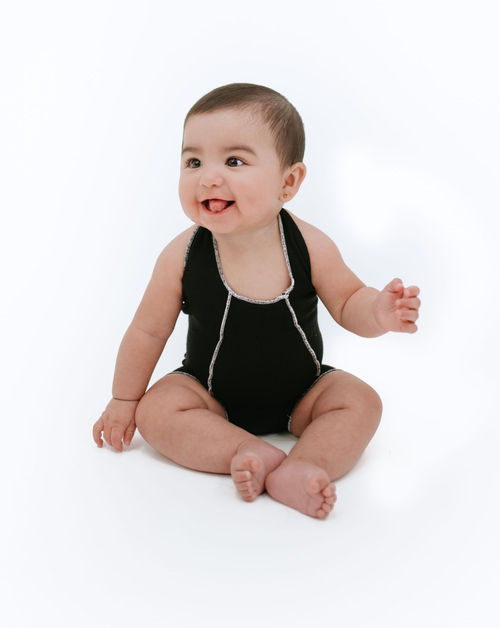 My Mini Me Romper (Black/White)(Baby)