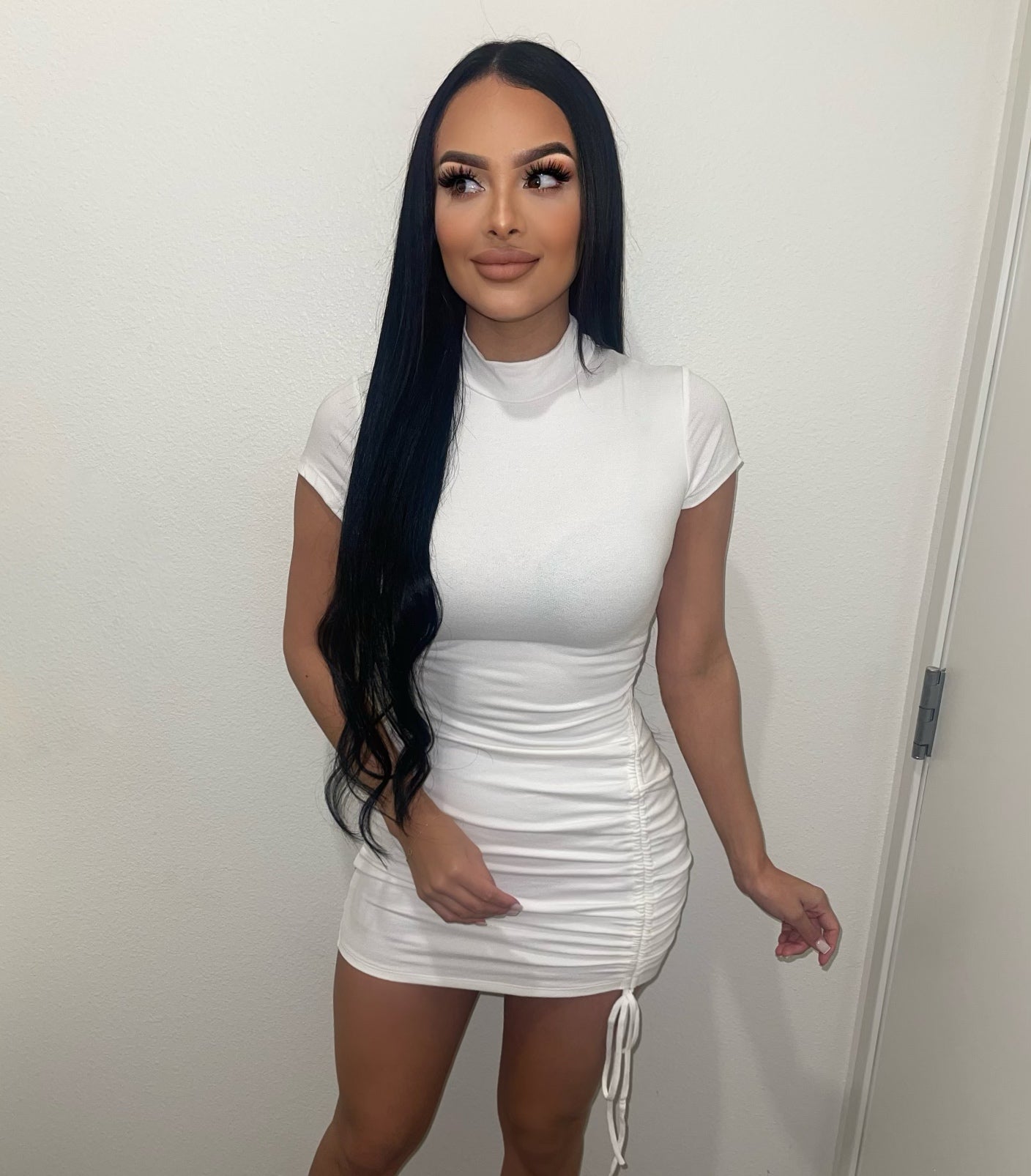 Tammy Short Sleeve Dress(Ivory)FINAL SALE