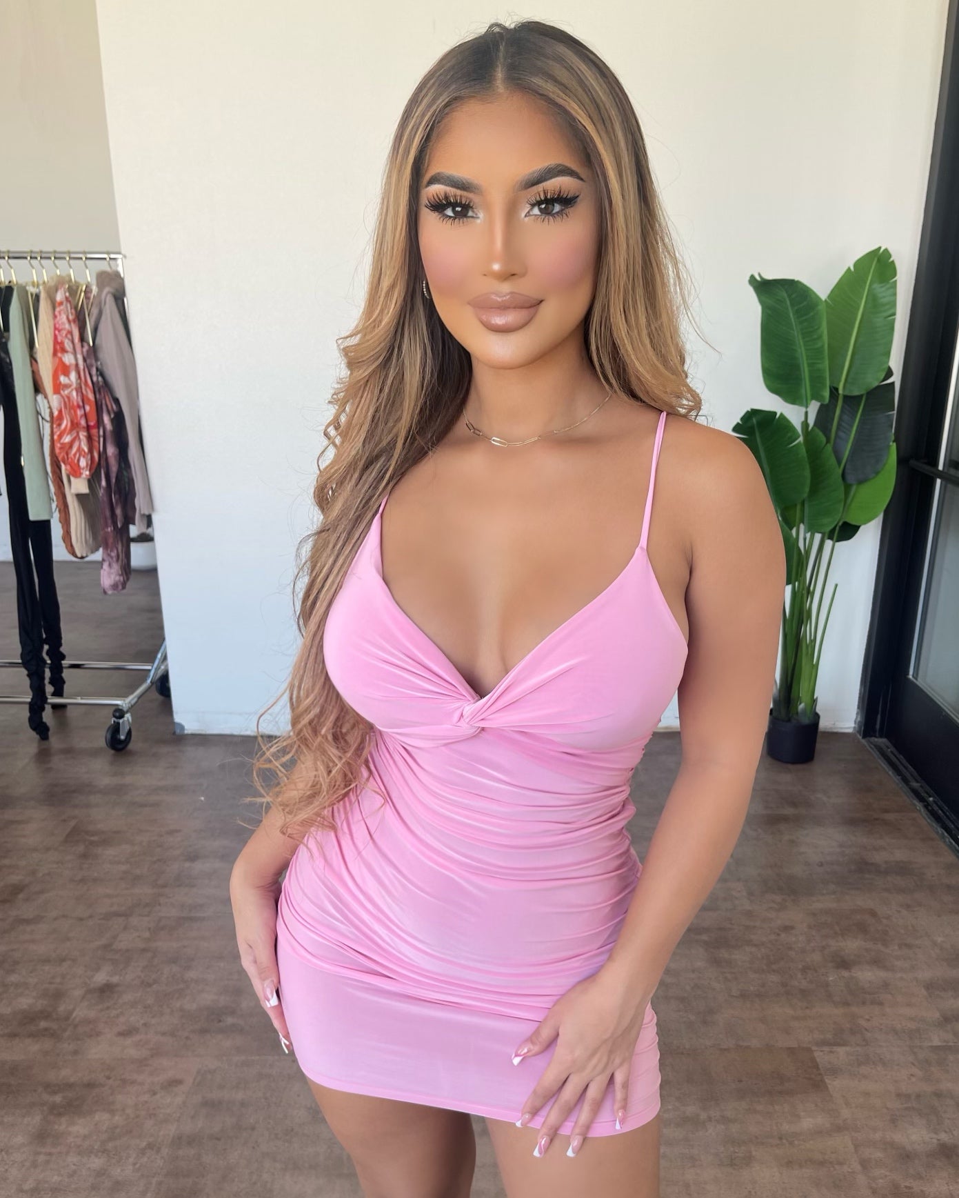 Dollie Cami Dress (Pink)