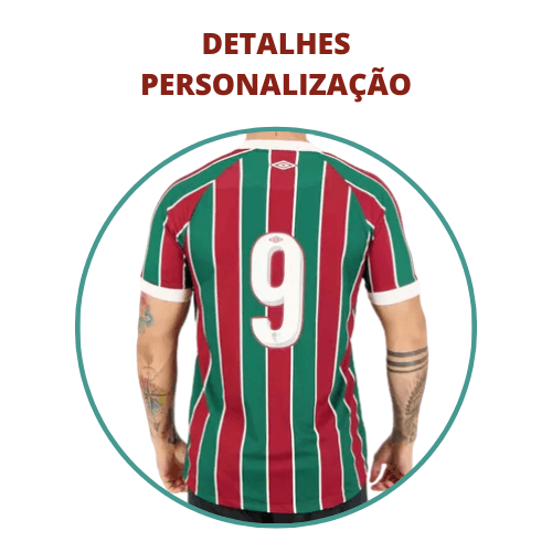 Detalhes de personalização da nova camisa do Fluminense 23/24