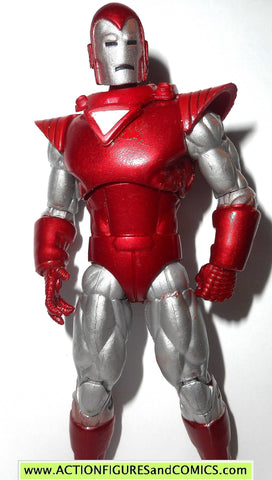 silver iron man action figure