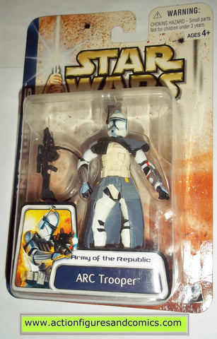 Star Wars Action Figures Arc Trooper Clone Wars Blue 2003 Movie