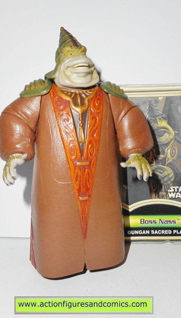 Star Wars Action Figures Boss Nass Gungan Sacred Place Power Of The Je