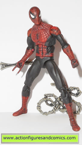 black and red spiderman toy