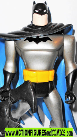batman animated series BATMAN silver suit blue cape 1998 arkham two fa –  ActionFiguresandComics