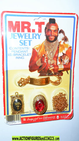 A-Team B A BARACUS MR T 1983 Jewelry set pendant vintage #1 moc ...