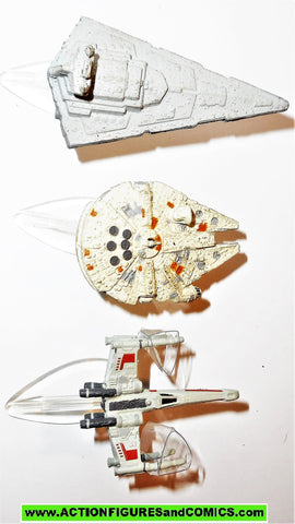 star wars micro machines VEHICLES SET I 1 X-wing millenium falcon