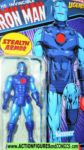 marvel legends retro IRON MAN Blue stealth 3.75 inch universe moc ...