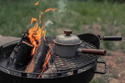 Barebones Enamel Teapot - Slate Gray