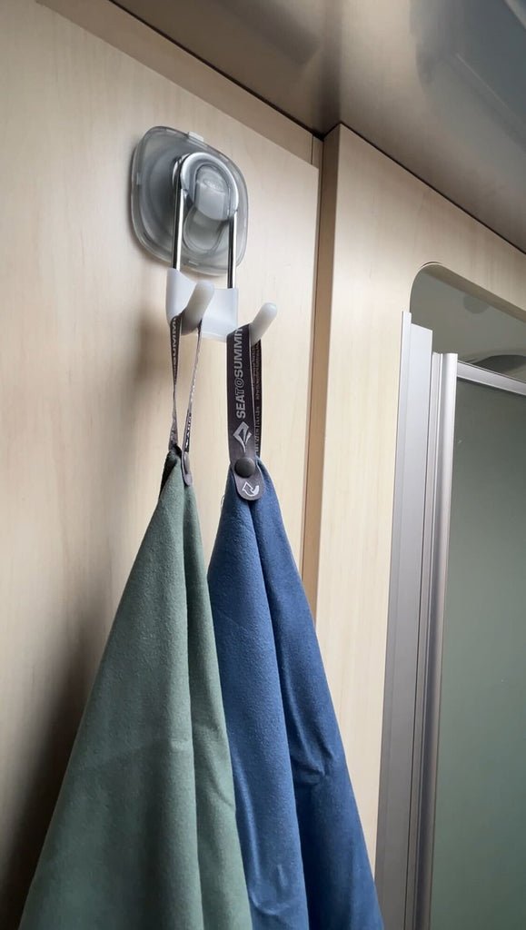 Suction Hooks in Bathroom