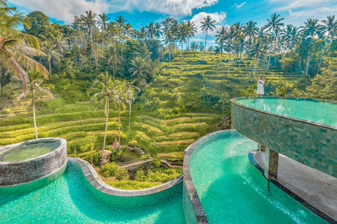 Cretya Ubud Jungle Pool Day Club in Bali - Three Tier Pool