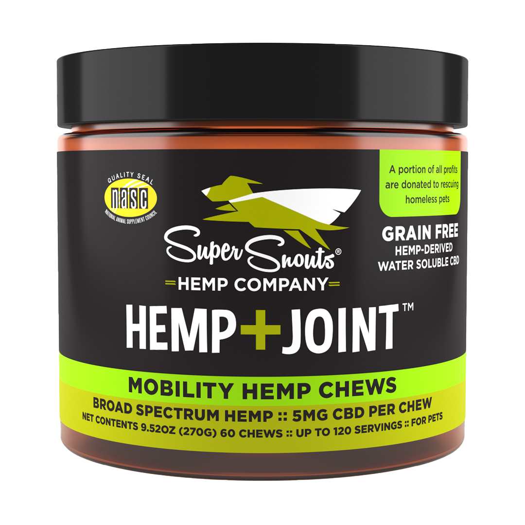 HEMP + JOINT MOBILITY SUPPORT HEMP CHEWS 60CT - SuperSnoutsHempCompany product image