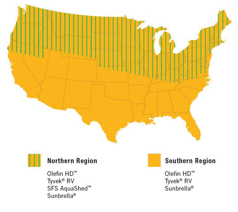 ADCO RV Cover Fabric Map