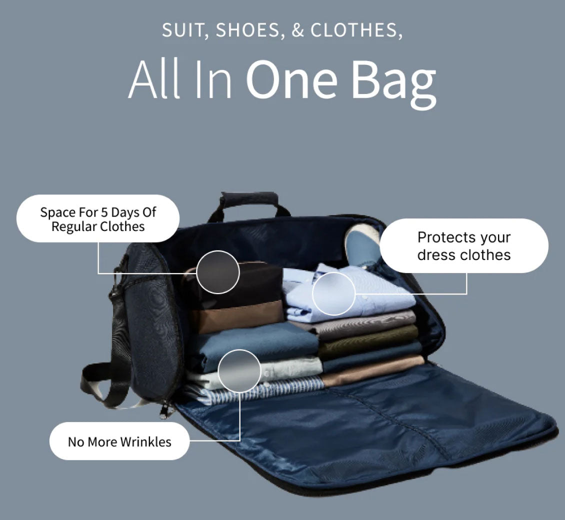 Halfday's 2-in-1 Garment Duffel Bag