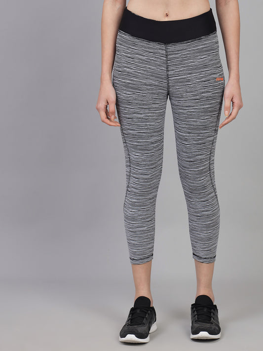 Cloudy Grey Leopard Print High Waist Gym Wear/Yoga Wear Capri – Fityogi  Activewear