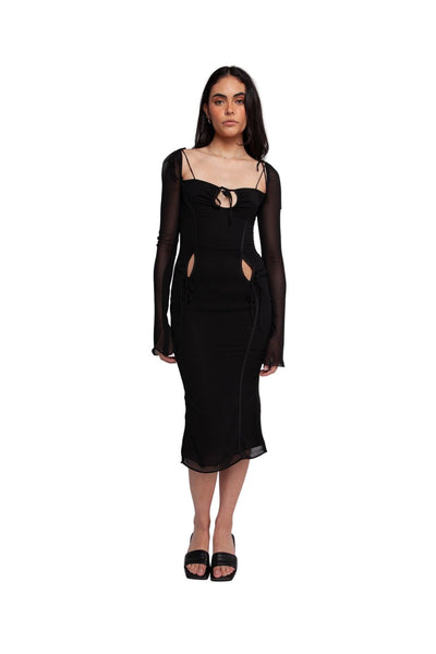 Hire Selena Ruffled Mini Dress - Ivory, House of CB