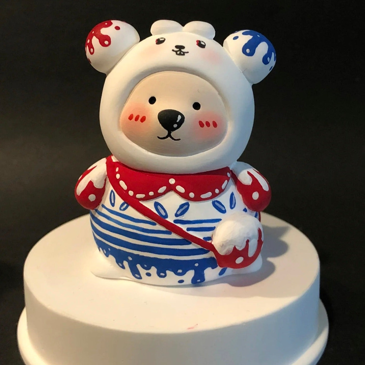 Hand-Made White Rabbit Bear