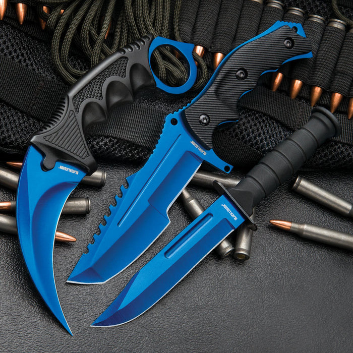 Blue Fury 6 Piece Knife Set