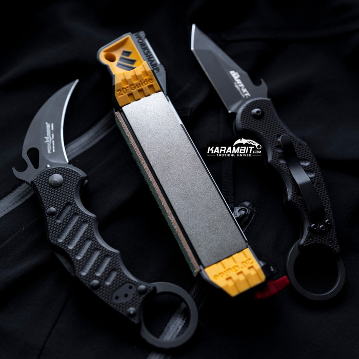 Glossy black and gold knife set! … curated on LTK