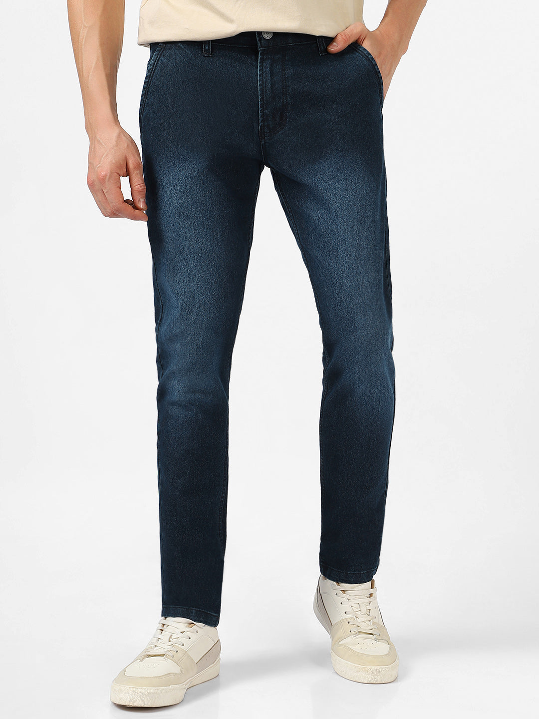 Men's Blue Slim Fit Stretchable Jeans