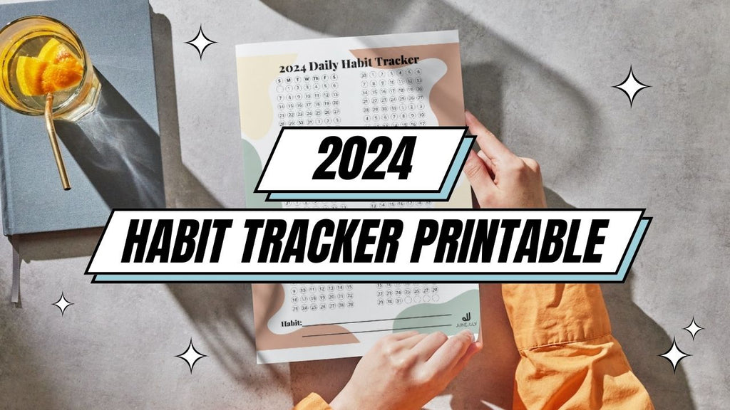 2024 Free Habit Tracker Printable Download - JuneJuly