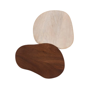 Mango Wood Organic Shaped Cheese/Cutting Boards - The Mix - Cutting Board Organizer