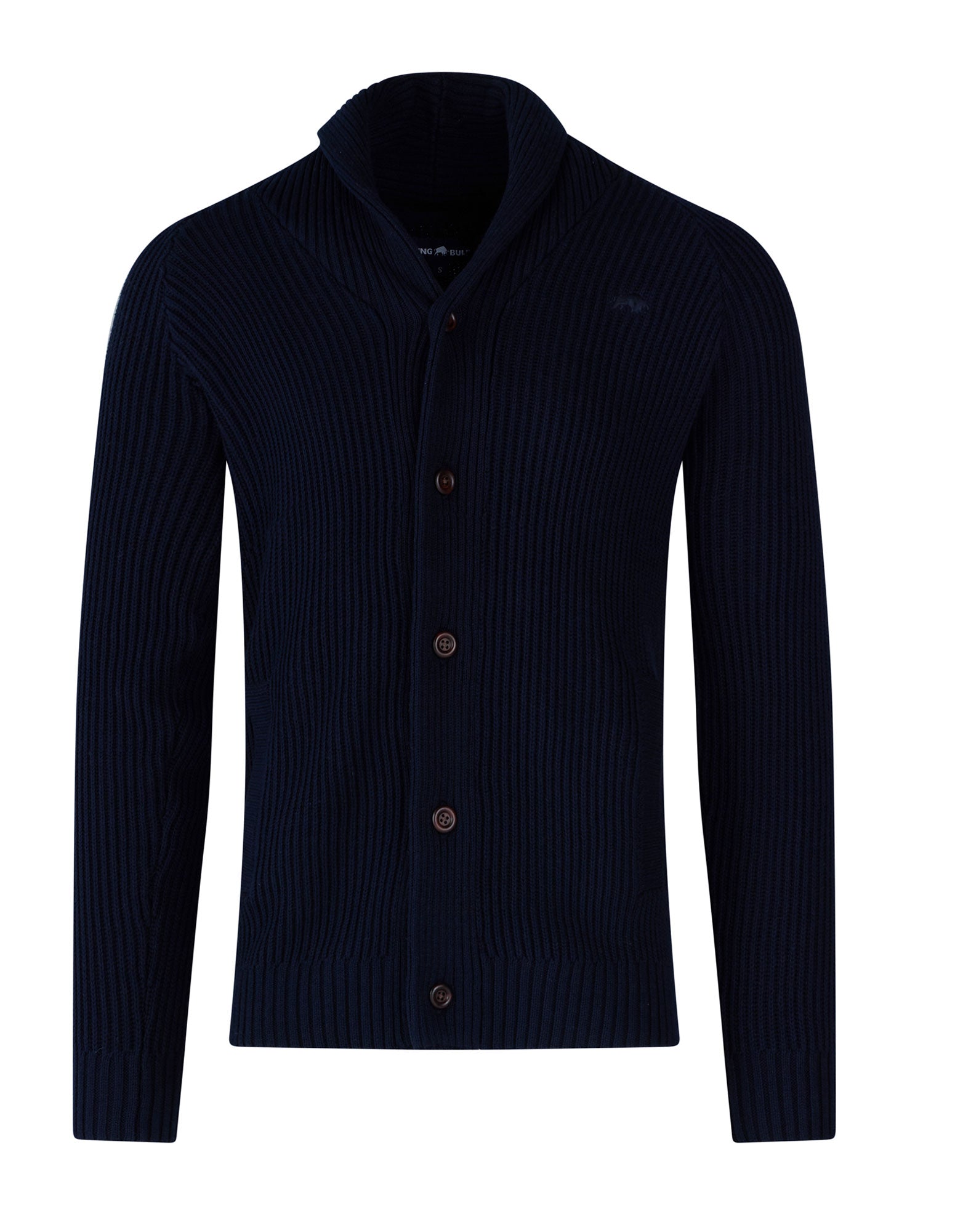 Button Up Shawl Cardigan - Navy