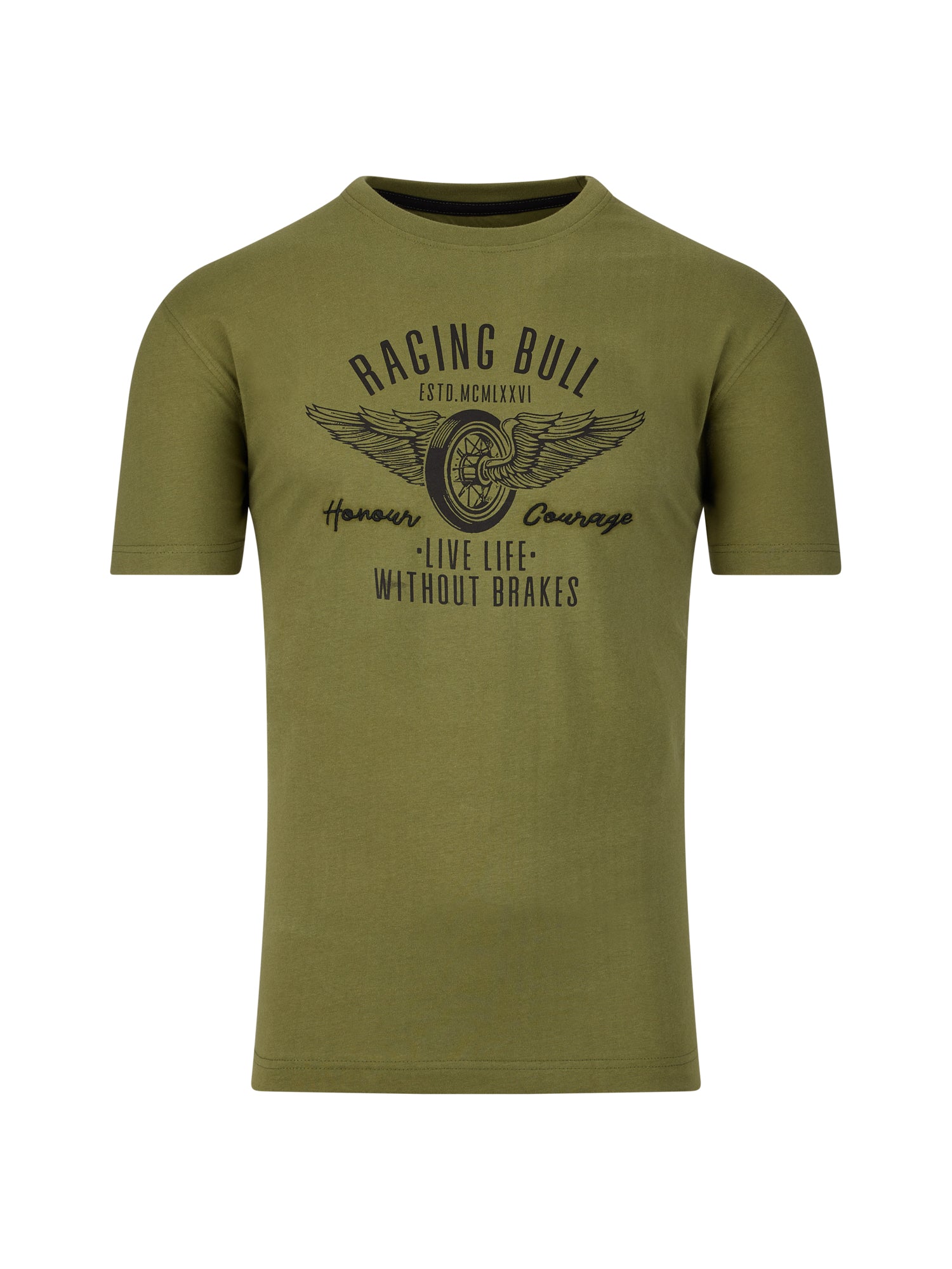 Life Without Brakes T-Shirt - Army Green