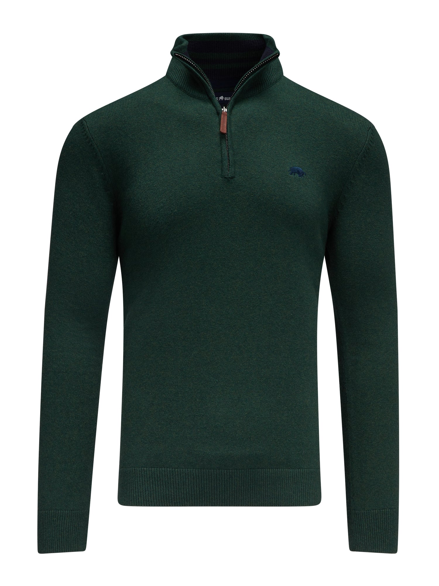 Classic Quarter Zip Knit - Forest