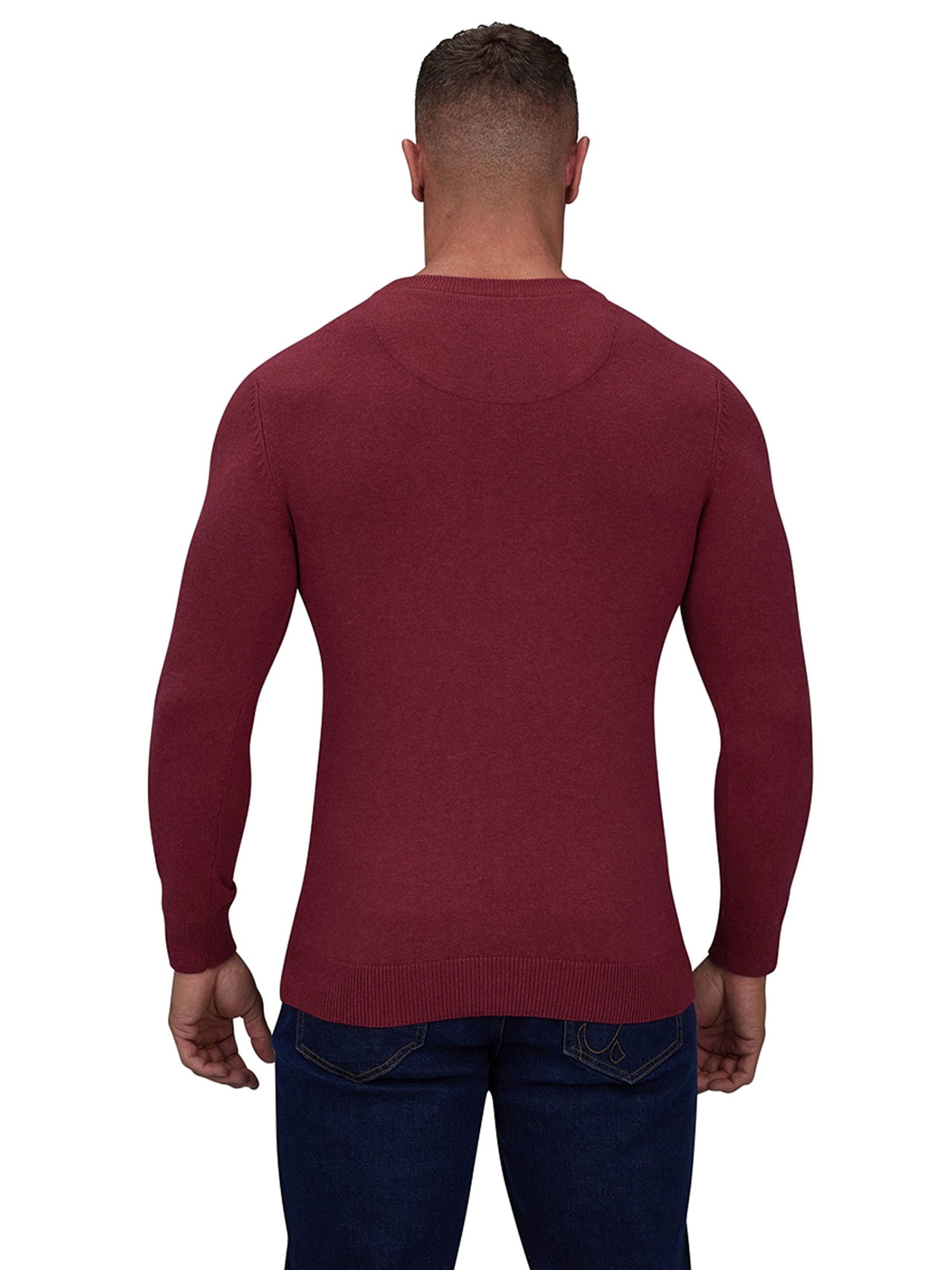 Classic Crew Neck Knit - Berry