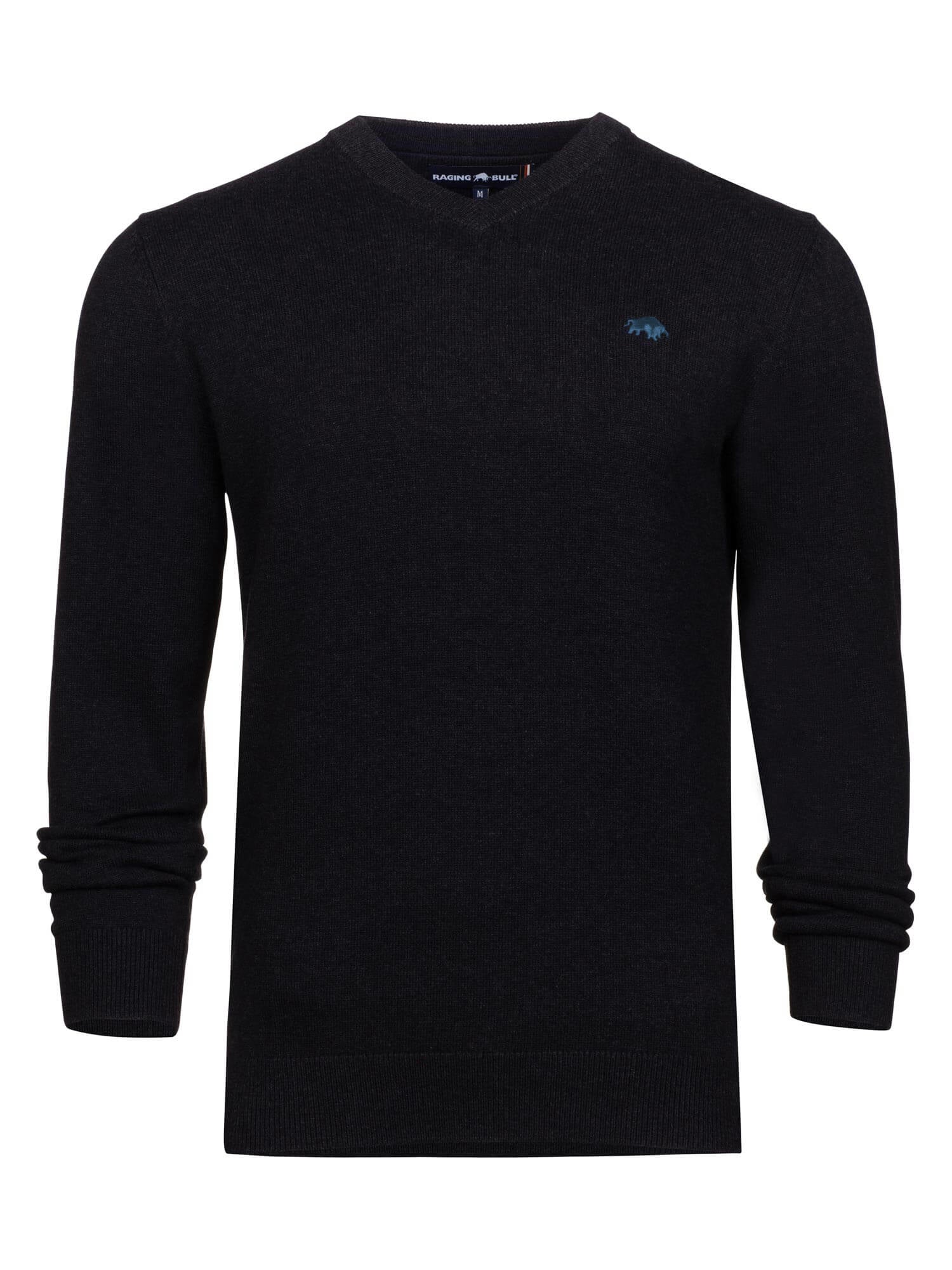 Classic V Neck Knit - Black