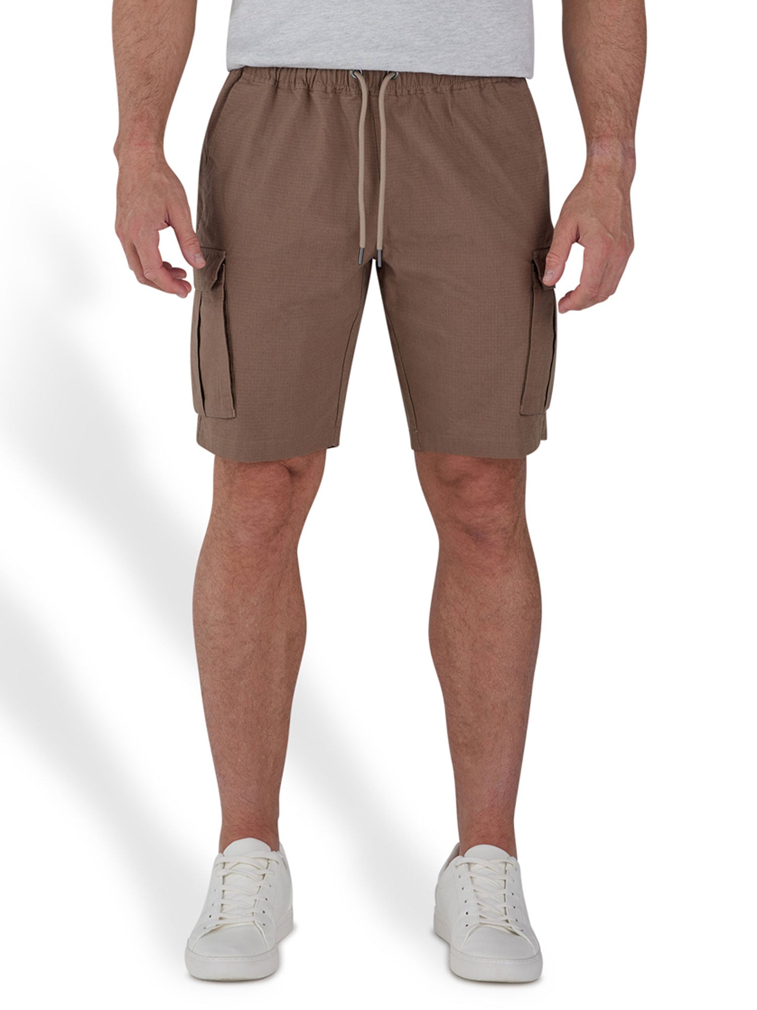 Stretch Waist Twill Cargo Short - Olive