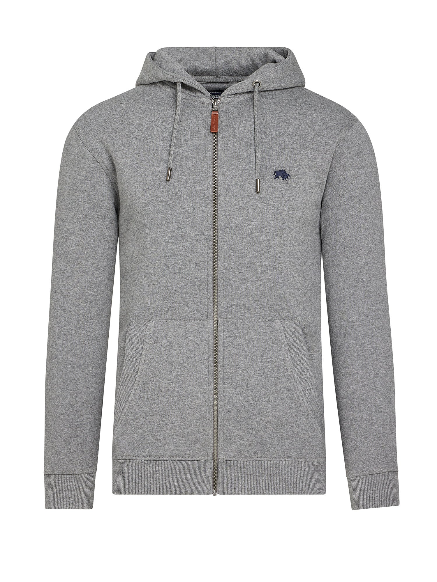 Classic Zip Through Hoodie - Grey Marl