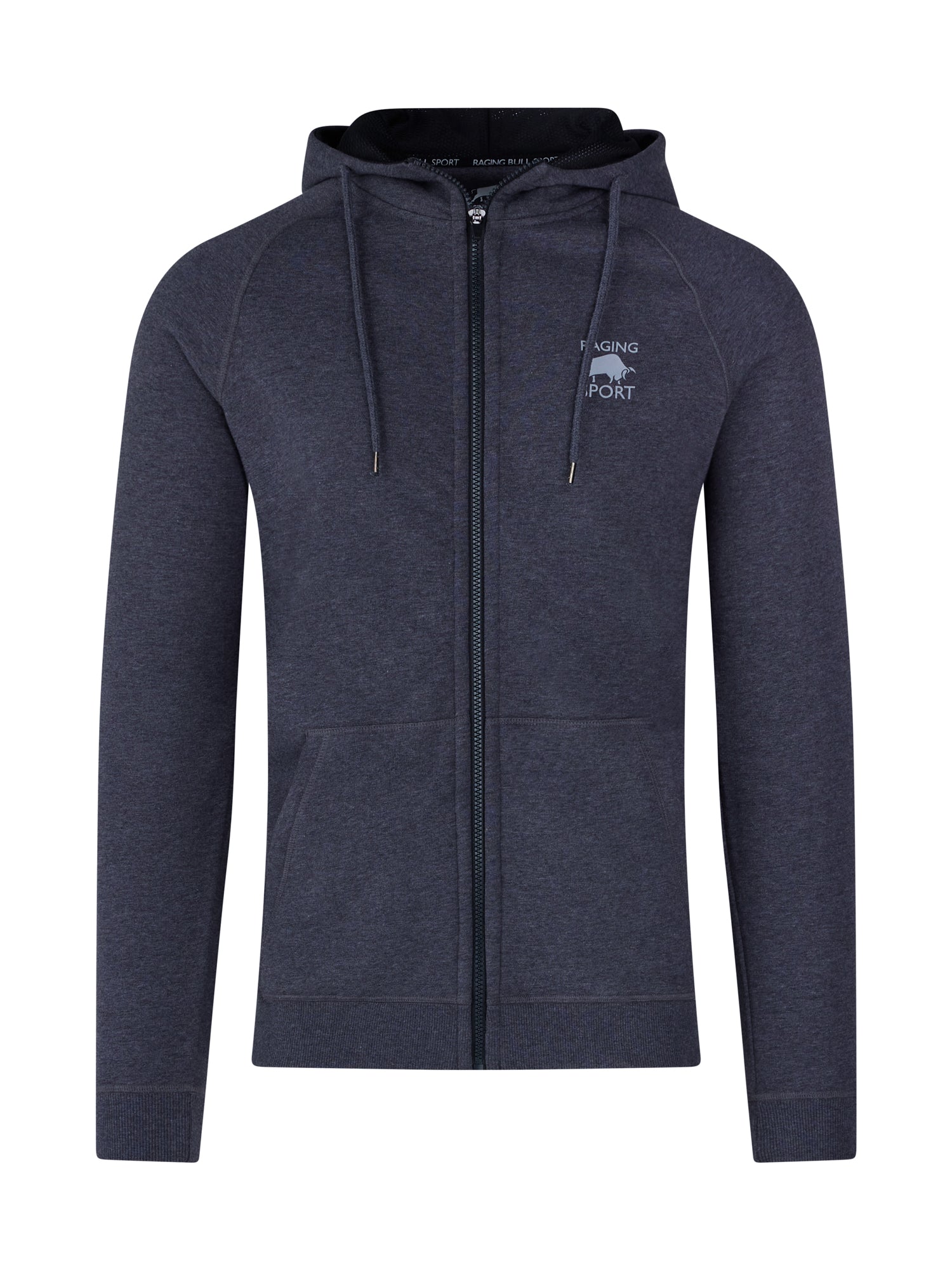 Zip Through Hoodie - Dark Grey Marl