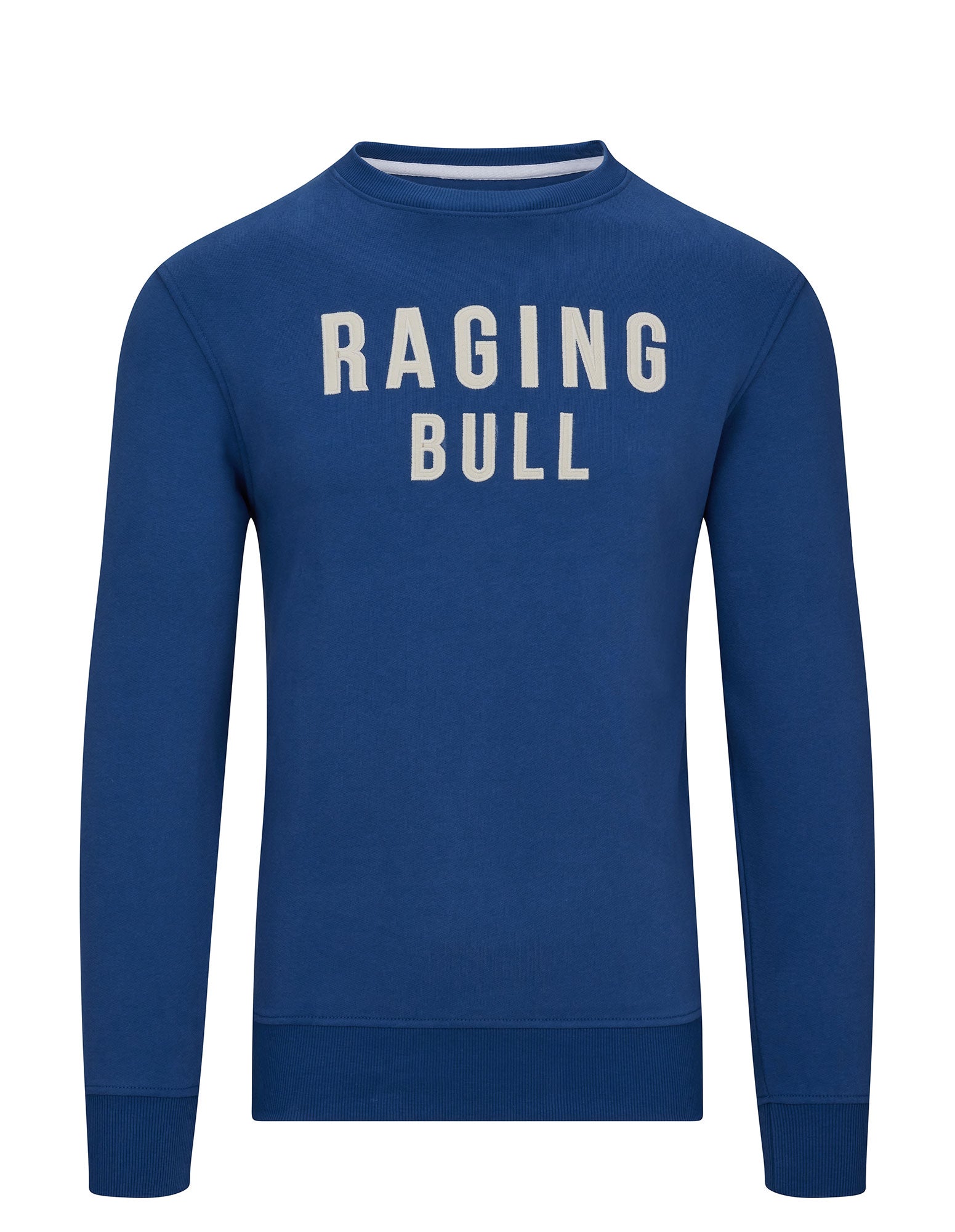 RB Applique Crew Neck Sweat - Mid Blue