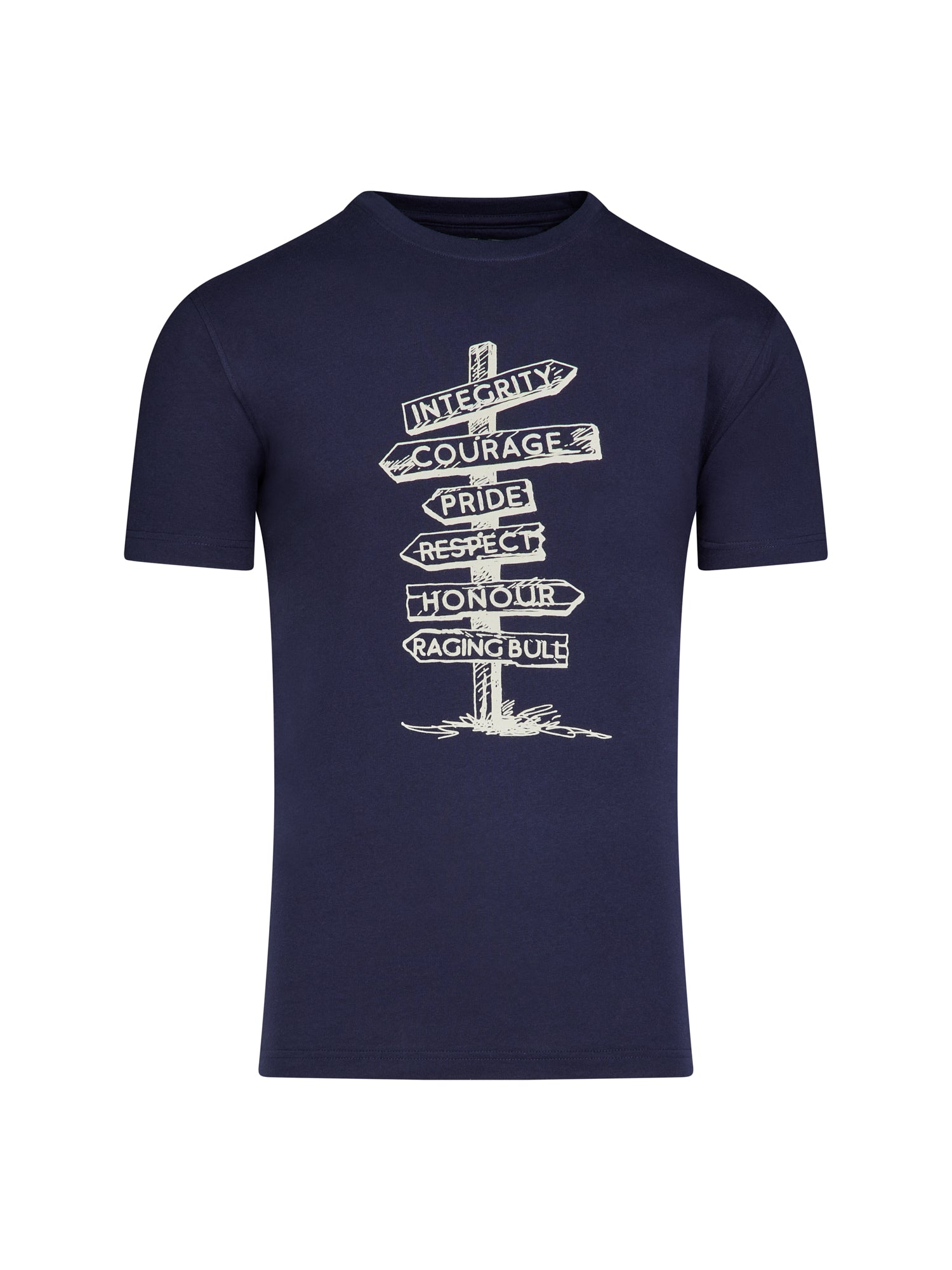 Sign Post T-Shirt - Navy