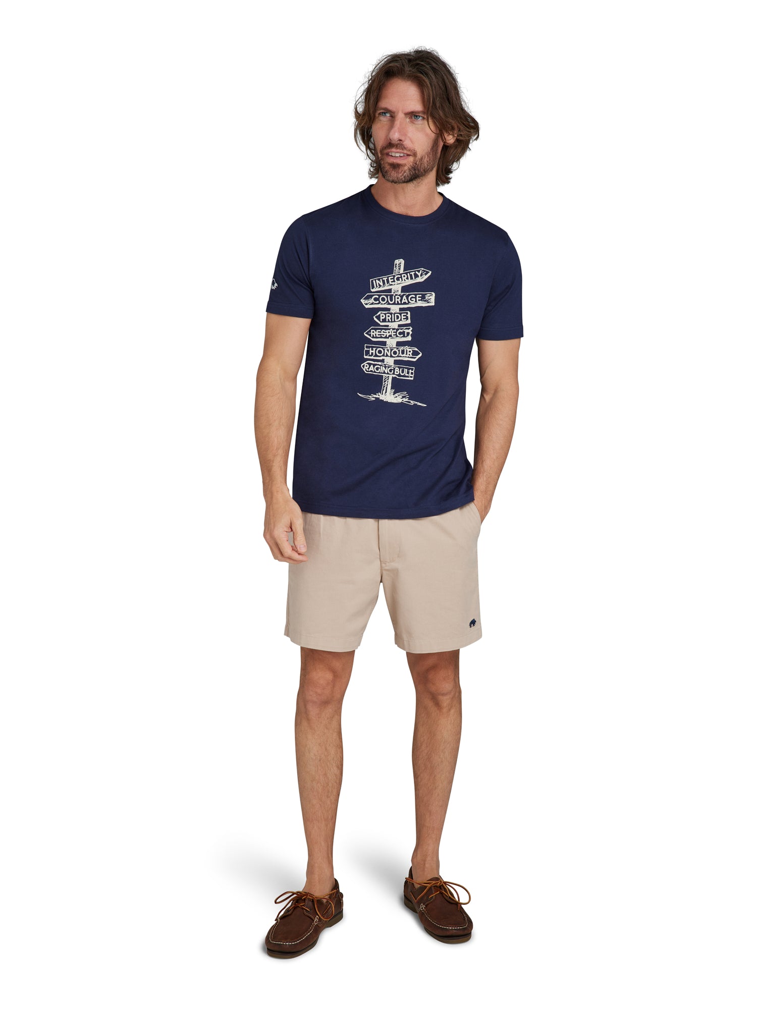 Sign Post T-Shirt - Navy